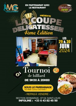 4ème Édition de la Coupe Delicatessen de Billard Un Week-End de Spectaclr et de Compétition Entre Élèves