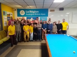 Billard Club Romanais Péageois - Ça roule pour les membres du Kiwanis !