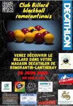 Animation Billard au Decathlon de Romorantin-Lanthenay