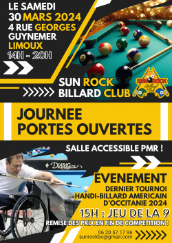 Journée portes ouvertes au Sun Rock billard club