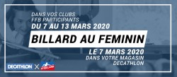 BILLARD AU FÉMININ : TROIS BILLARDS À GAGNER !