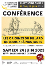 Conférence sur les origines du billard