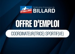 Offre d'emploi - Coordinateur(trice) sportif(ve) à la FFBillard