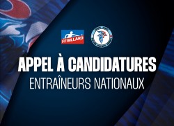 Appel à candidatures - Entraineurs nationaux