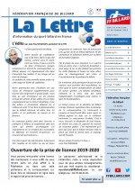 LA LETTRE DE LA FÉDÉRATION SEPTEMBRE 2019