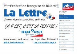 LA LETTRE DE LA FÉDÉRATION JUIN 2021