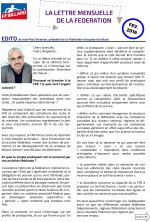La lettre de la Fédération - février 2016
