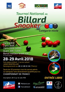 SNOOKER : tournoi national 