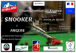 SNOOKER CHAMPIONNAT DE FRANCE JUNIORS À ANGERS