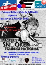 SNOOKER 2E TOURNOI NATIONAL MASTERS À DINARD