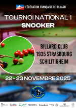 Snooker - 1er tournoi national Toutes Catégories