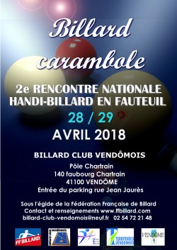 2e rencontre nationale handi-billard en fauteuil