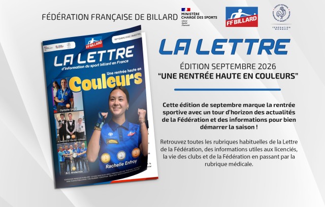 La Lettre de la Fédération - Septembre 2026