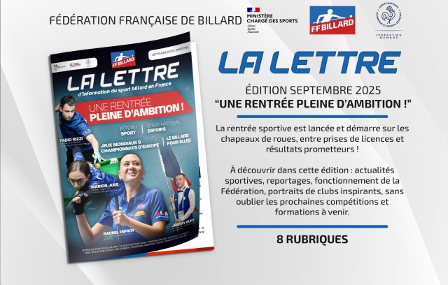 La Lettre de la Fédération - Septembre 2025