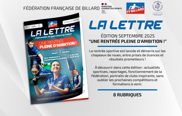 La Lettre de la Fédération - Septembre 2025