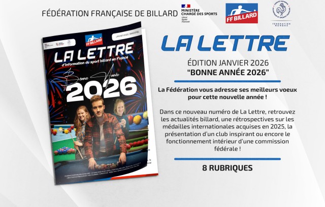 La Lettre de la Fédération - Janvier 2026